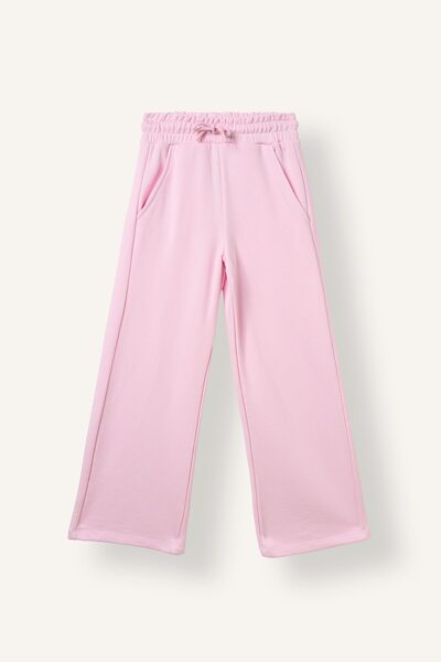 DeFacto Beli Lace-Up Wide Leg Sweatpants for Girls I4344A826Au