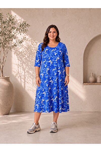 Paw Garage Φόρεμα plus size - Πολύχρωμο - Μακρύ