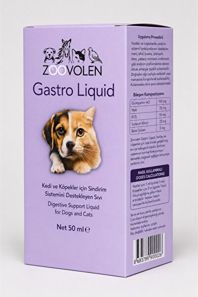 Gastro Liquid Kedi ve Köpekler İçin Sindirim Sistemi Destekleyici Sıvı Takviye 50 ml