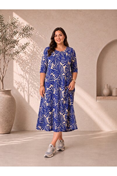 Paw Garage Φόρεμα plus size - Πολύχρωμο - Μακρύ
