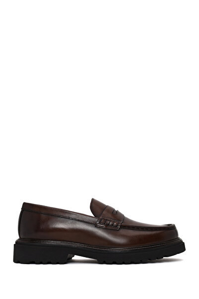 Derimod Men's Brown Leather Casual Loafer Wm820010Dv