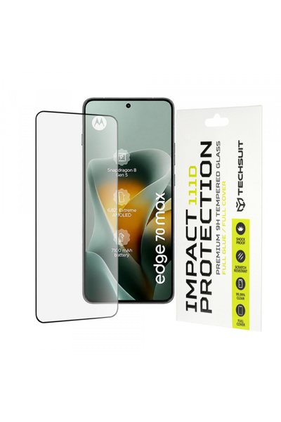 Techsuit Προστατευτικό οθόνης για Motorola Edge 70 Max, Σκληρυμένο γυαλί, Πλή...
