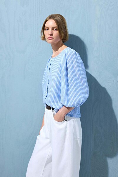H&M Linen-blend blouse