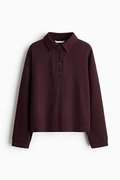 H&M سويت شيرت ذو ياقة