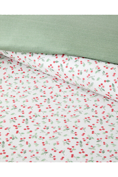 English Home Cherry Pop Kolay Ütülenir Çift Kişilik Nevresim Seti 200x220 cm Kırmızı