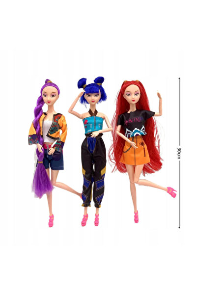 OEM Set Păpușă K-POP Demon Hunter + Breloc, Păpușă Fashion cu Accesoriu, Figurina Colecționabilă, Cadou pentru Fete