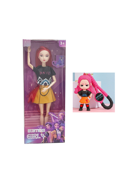 OEM Set Păpușă K-POP Demon Hunter + Breloc, Păpușă Fashion cu Accesoriu, Figu...