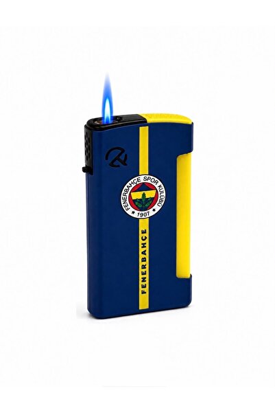 Lisanslı Sarı Lacivert Tasarım Gazlı Doldurulabilir Çakmak
