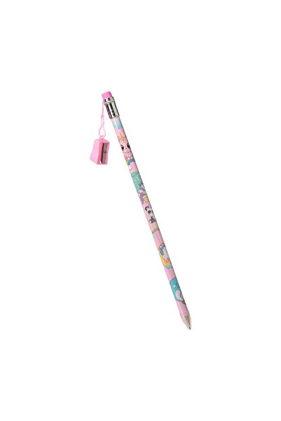 OEM Creion pentru scris și desen, model unicorn, roz, 38cm – ideal pentru șco...