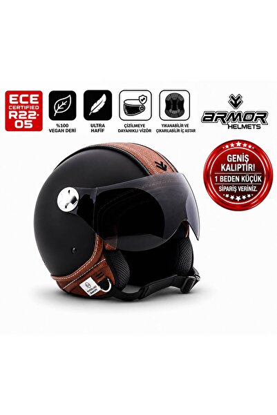 Armor AV-84 Açık Çenesiz Kask