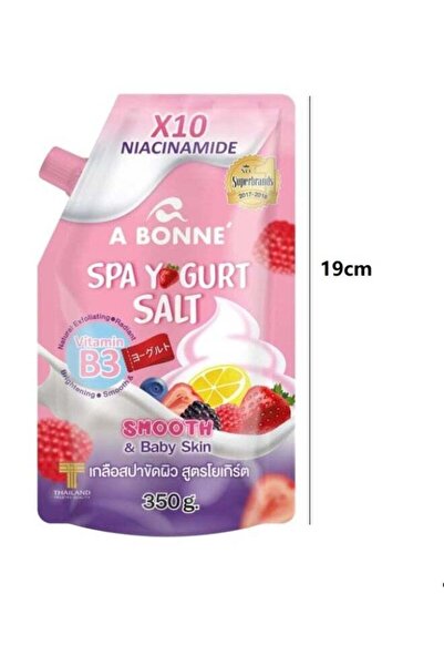 A bonne Spa Yogurt Salt Body Scrub with Niacinamide and Vitamin B3, 350g
