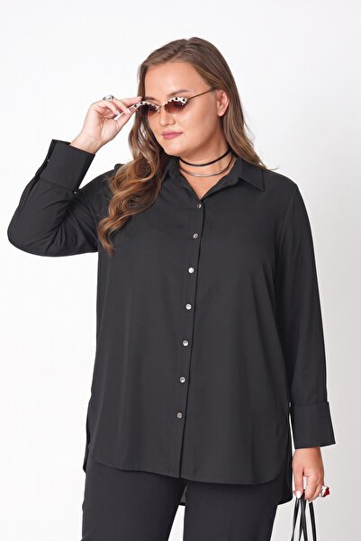 Büyük Moda Basic Satin Surface Shirt