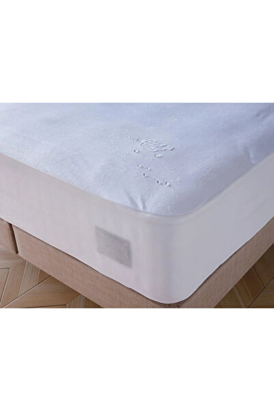 Çapa Home 100% Cotton Fitted Full Edge Liquid-Proof Mattress Protector Mattress Cover White