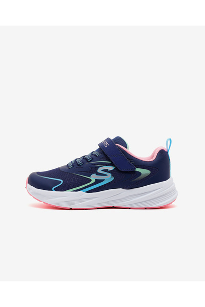 SKECHERS MICROSPEC TREAD-HYPER SPEED Büyük Kız Çocuk Lacivert Spor Ayakkabı 3...
