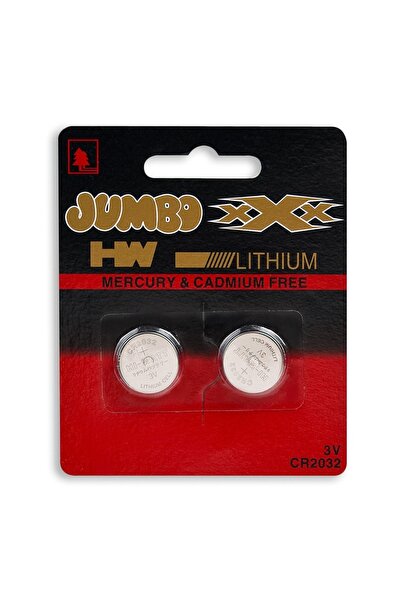 Jumbo Baterii Tip Buton CR2032 3V, Set 2 buc., Energie pentru Dispozitive Com...