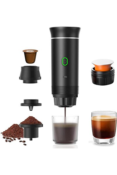 ellitiq Espressor portabil 3 in 1 Ellitiq, capsule Nespresso, Dolce Gusto si ...
