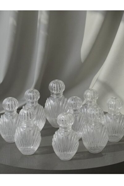 ZC ZERİVA CONSEPT 100 Adet Plastik İstiridye Kolonya Şişesi 40 cc 8x5 cm – De...