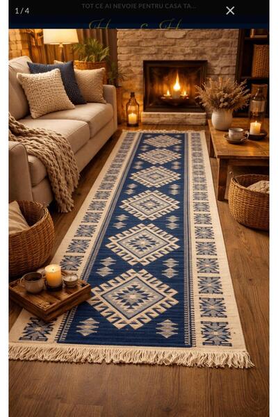 RMR textile 2 buc Covor traditional cu franjuri,masura 60x150 cm