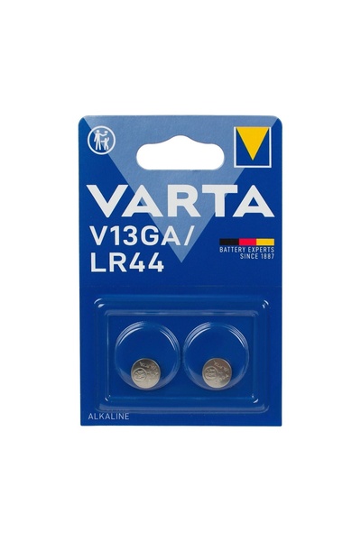 Varta Baterii Alcaline LR44 V13GA 1,5V, Set 2 buc., Format tip buton