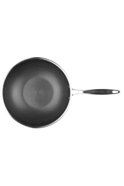 Leggno Elite Pro 3Ply Petek Tabanlı Wok Tava 30 cm