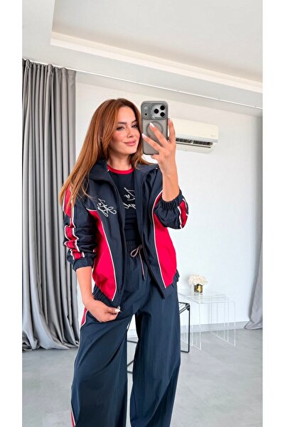 pelin yıldız butik Lacivert Angel Lastik Detaylı Ceket