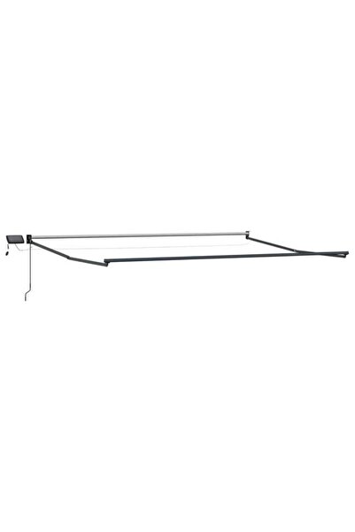 vidaxl Cadru de marchiză retractabilă electrică, antracit, 4 x 3 m, aluminiu