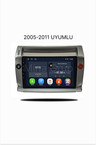 Zenitho SNP Serisi Citroen C4 2005-2011 Uyumlu 9 İnç Android Multimedya Ekran...