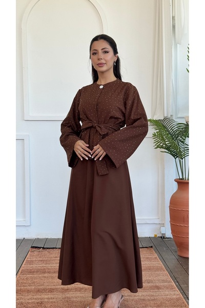 KEVRA Set elegant din două piese cu detalii strălucitoare