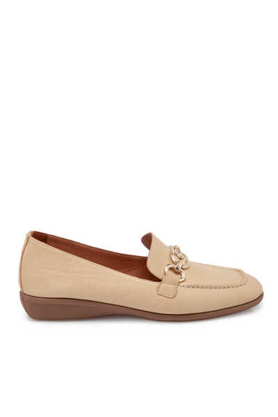 Tergan Kahverengi Hakiki Deri Kadın Loafer - K25S1AY68199-S2S