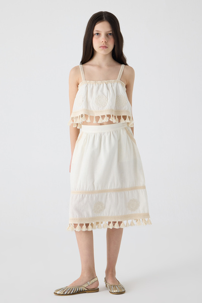 Tyess Girl Ecru Blouse
