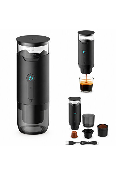 OEM Portable Coffee Maker, Built-in Heating Element, 100 W, Black