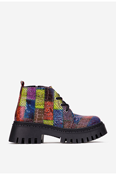 Dasha Ghete dama multicolore din piele