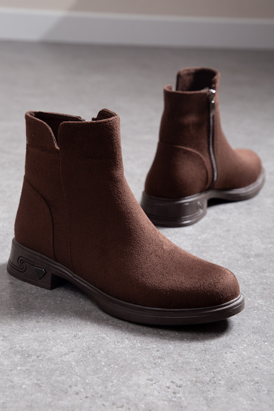 Mc vay Shoes Kadın Bilek Sade Özel Kaymaz Taban Detaylı Suni Deri Kadın Şık B...