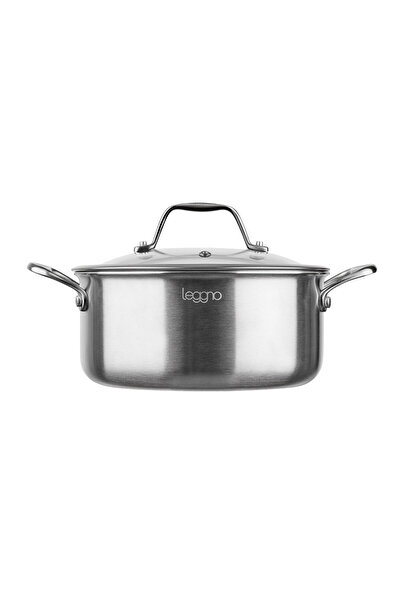 Leggno Elite Pro 3Ply Petek Tabanlı Derin Tencere 32 cm
