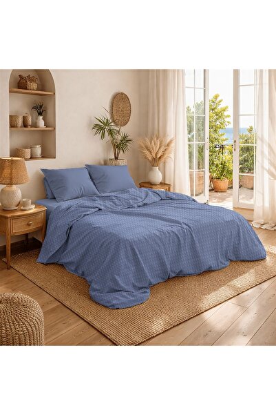Dimcol Κουβέρτα Πικέ Μονόχρωμη 325 gr/m² 255x270 Classic Blue 100% Cotton
