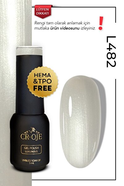 CROJE KALICI OJE L482 - Simli Beyaz (5 ml)