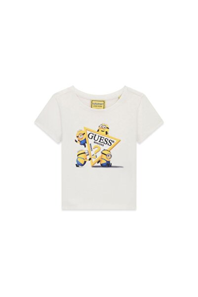 Guess Jeans Tricou unisex pentru copii K6YI28K6650 Alb