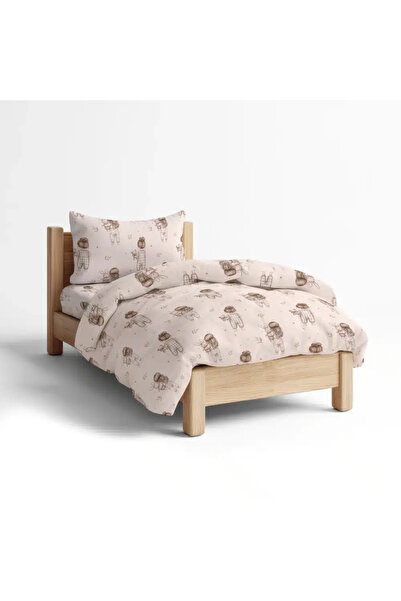 Borea Παπλωματοθήκη Σετ Goodnight Μονή Ροζέ Ροζέ 160 x 240 cm + 50 x 70 cm