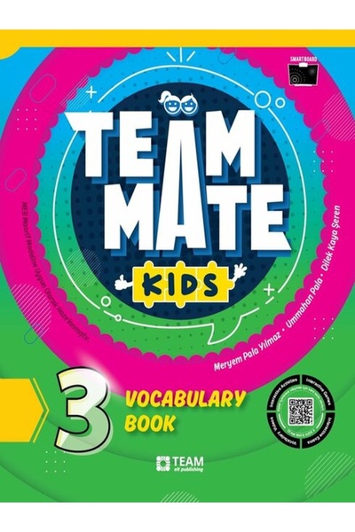 TEAM ELT PUBLISHING Team Mate Kids 3 Vocabulary Book 3. Sınıf İngilizce Kelim...