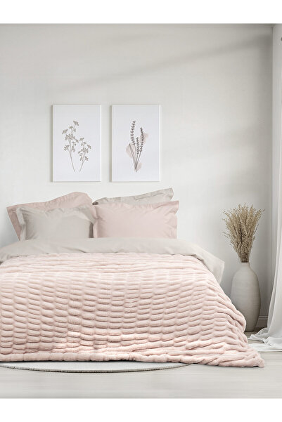 Nima Home Κουβέρτα Υπέρδιπλη 220x240 - Mossy Light Pink