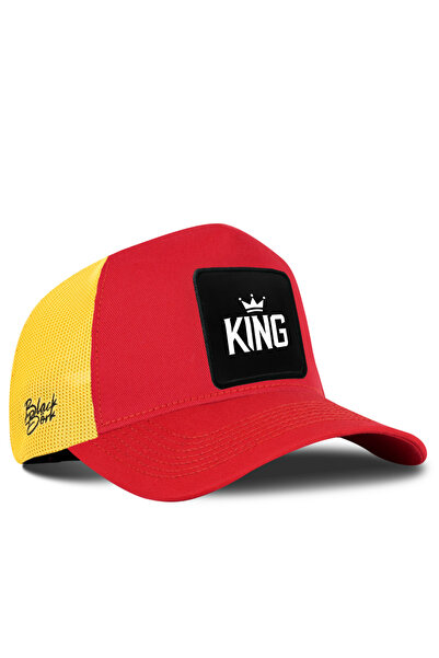 BlackBörk King Logo Red-Yellow Trucker Hat