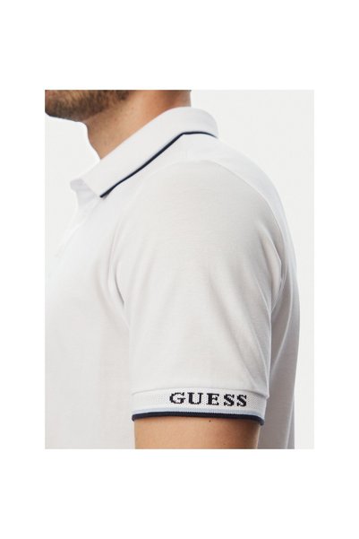 Guess Polo bărbați M6YP28K4475 Alb