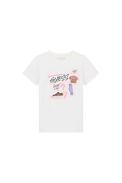 Guess Tricou de fată J6YI02K3667 Alb