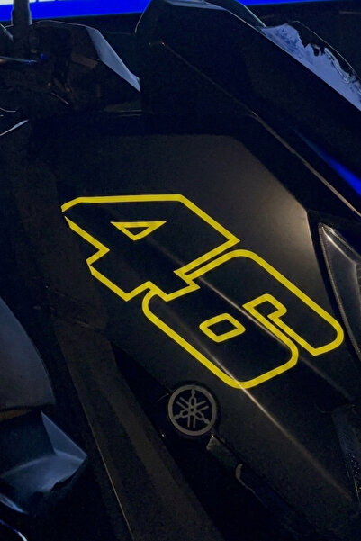 Banxtre Motosiklet için Uyumlu Reflektörlü 46 Yazı Sticker Etiket (30CMx12CM)