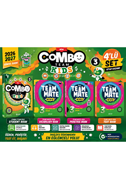 TEAM ELT PUBLISHING COMBO TEAM KIDS 3. Sınıf İngilizce 4’lü Set – Student Boo...