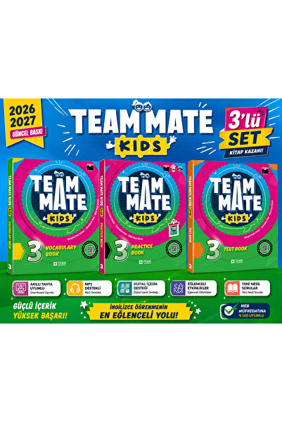 TEAM ELT PUBLISHING Team Mate Kids 3. Sınıf İngilizce 3’lü Set – Vocabulary B...