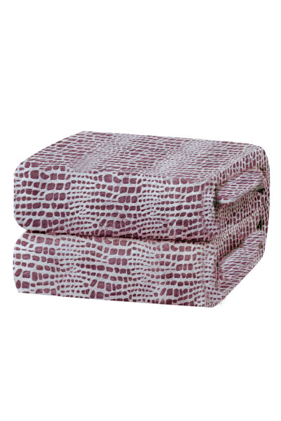 MAKIS TSELIOS Κουβέρτα Fleece Petra3 Bordeaux - 160-x-240-cm