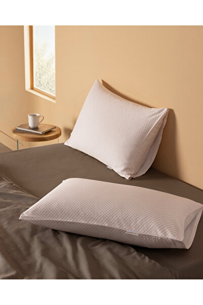 Madame Coco Alexis 100% Cotton Satin Printed 2-Piece Pillowcase - Orange