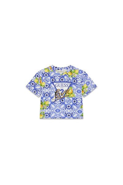 Guess Tricou de fată J6GI03K6YW4 Albastru