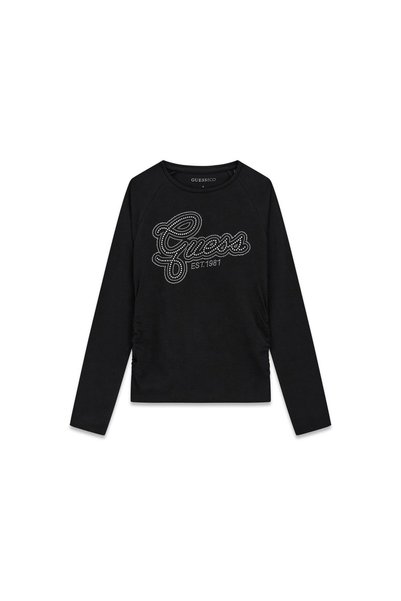 Guess Bluză de fată J6YI10K3713 Negru